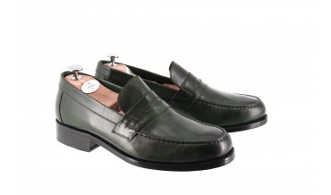 MOCASSIN LARVOTTO VERT IMPERIAL