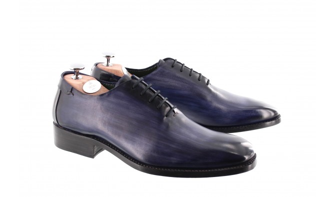 CHAUSSURE PATINEE RICHELIEU MONTE CARLO BLEU SAPHIR