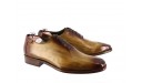 CHAUSSURE PATINEE MONTE CARLO MARRON GOLD - Bout fleuri