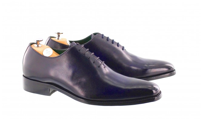 CHAUSSURE RICHELIEU MONACO FUME BLEU INDIGO