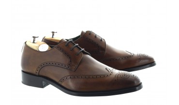 NOTARI DERBY SHOES CHESTNUT BROWN