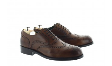 CASTELANS OXFORD SHOES CHESTNUT BROWN