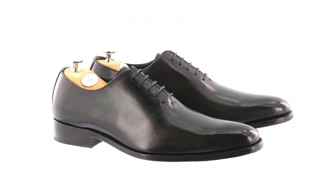 MONACO OXFORD SHOES HANDSMOKED GREEN