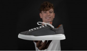 SEB DELANNEY SNEAKER GREY/ORANGE