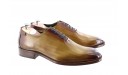 CHAUSSURE PATINEE MONTE CARLO MARRON GOLD - Bout lisse